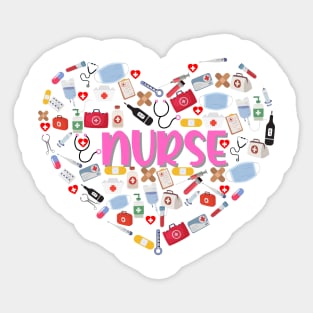 Nurse Love Nursing Student RN Life Thank You Sticker